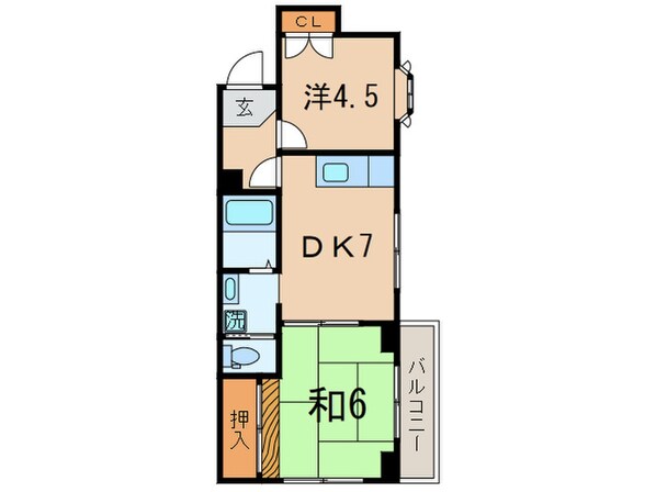 ブラッサムコ－ポ洗足（３０２）の物件間取画像